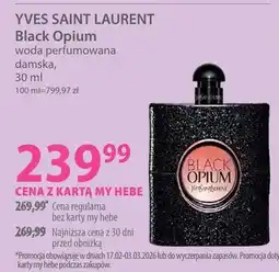 Hebe Woda perfumowana damska Black Opium oferta