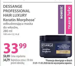 Hebe Maska odbudowująca do włosów Keratin Morphose PROFESSIONAL HAIR LUXURY oferta