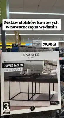 Biedronka Zestaw stolików kawowych 2 szt oferta