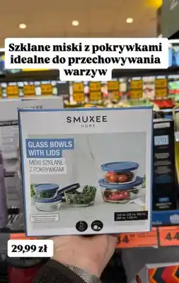 Biedronka Miski szklane z pokrywkami 5 szt oferta