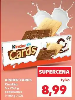 Kaufland Ciastka Kinder Cards oferta