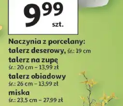 Auchan Naczynia z porcelany: talerz deserowy oferta