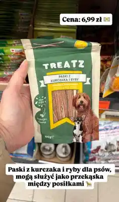 Biedronka Paski z kurczaka i ryby dla psów oferta