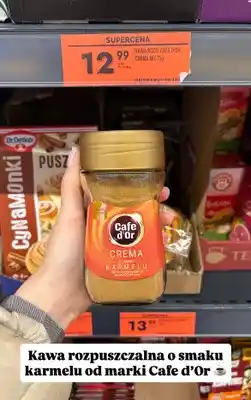 Biedronka Kawa rozpuszczalna crema o smaku karmelu oferta