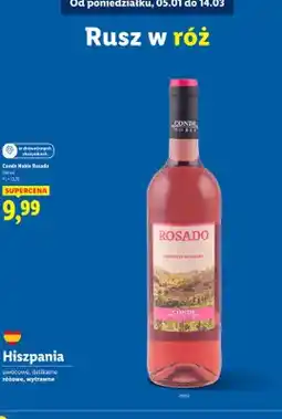 Lidl Wino Rosado wytrawne różowe oferta
