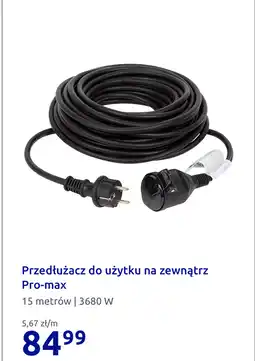 Action Przedłużacz do użytku na zewnątrz Pro-max oferta