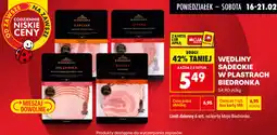 Biedronka Wędliny Sądeckie w plastrach Biedronka (Karczek, Szynka, Polędwica, Boczek) oferta