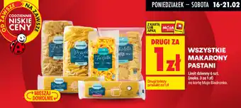 Biedronka Wszystkie makarony Pastani oferta