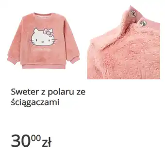 Sweter z polaru ze ściągaczami Hello Kitty