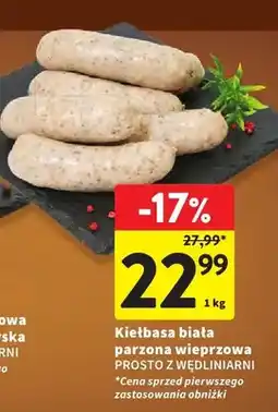 Intermarche Kiełbasa biała parzona wieprzowa oferta