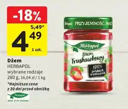 Intermarche Dżem wybrane rodzaje oferta