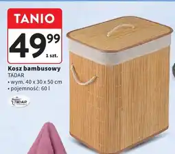 Intermarche Kosz bambusowy wym. 40 x 30 x 50 cm, pojemność oferta