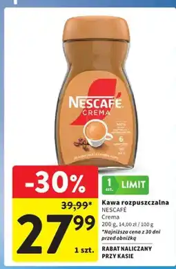 Intermarche Kawa rozpuszczalna Crema oferta