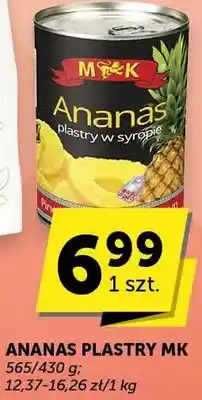 Groszek Ananas plastry MK oferta