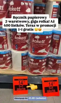 ALDI Ręcznik papierowy 2-warstwowy giga rolka oferta