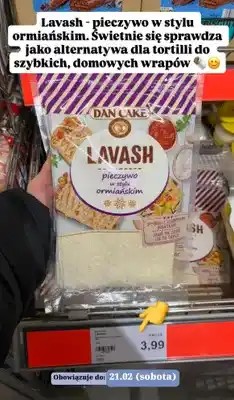 ALDI Pieczywo Lavash w stylu ormiańskim oferta