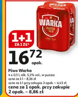 Auchan Piwo Warka oferta