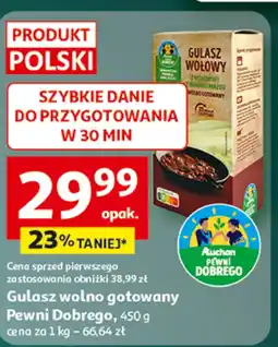 Auchan Gulasz wołowy Pewni Dobrego oferta
