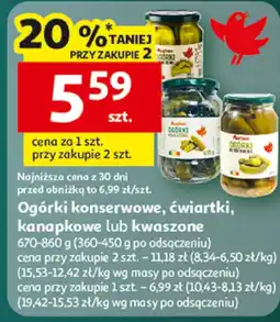 Auchan Ogórki konserwowe Auchan oferta