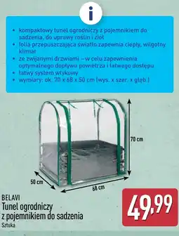 ALDI Tunel ogrodniczy Belavi oferta