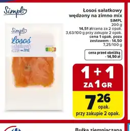 Carrefour Łosoś wędzony Simpl oferta