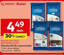 Auchan Chusteczki do czyszczenia Auchan oferta