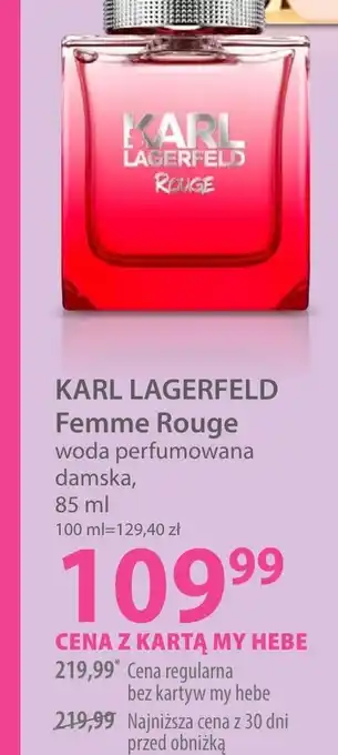 Hebe Woda perfumowana damska Karl Lagerfeld oferta