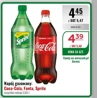 Napój gazowany: Coca-Cola, Fanta, Sprite