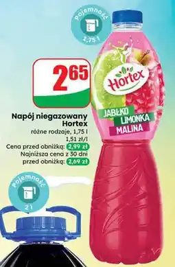 Dino Napój niegazowany hortex jabłko limonka malina oferta