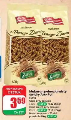 Dino Makaron pełnoziarnisty świdry oferta