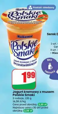 Dino Jogurt kremowy z musem Polskie Smaki oferta