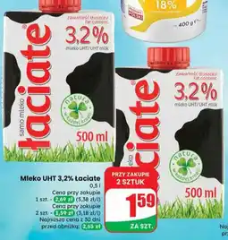 Dino Mleko UHT 3,2% Łaciate oferta