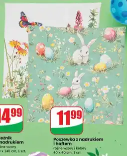 Dino Poszewka z nadrukiem i haftem oferta