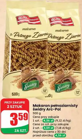 Dino Makaron pełnoziarnisty świdry Arc-Pol oferta
