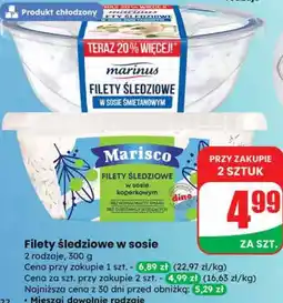 Dino Filety śledziowe w sosie Marisco (2 rodzaje) oferta