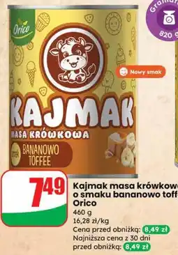 Dino Kajmak masa krówkowa o smaku bananowo toffee Orico oferta