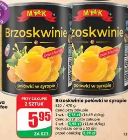 Dino Brzoskwinie połówki w syropie MK oferta