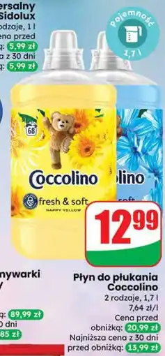 Dino Płyn do płukania Coccolino (różne rodzaje) oferta