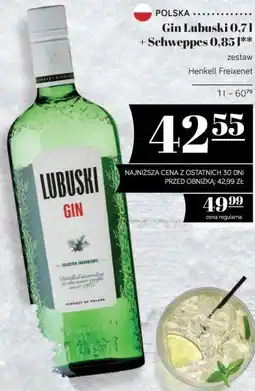 Polomarket Gin Lubuski 0,7 l + Schweppes 0,85 l oferta