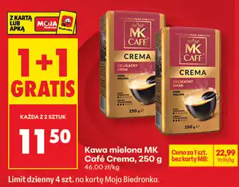 Biedronka Kawa mielona MK Café Crema oferta