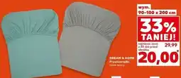 Kaufland DREAM & HOME Prześcieradło różne kolory wym. 90-100 x 200 cm oferta