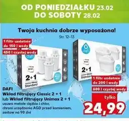 Kaufland Dafi Wkład filtrujący Classic 2 + 1 lub Wkład filtrujący Unimax 2 + 1 oferta