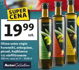Auchan Oliwa extra virgin koroneiki, arbequina, picual, hojiblanca lub niefiltrowana oferta