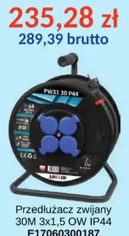 AT LINED Przedłużacz zwijany oferta