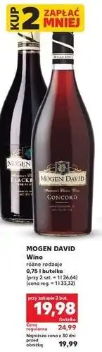 Kaufland Wino Mogen David Blackberry oferta