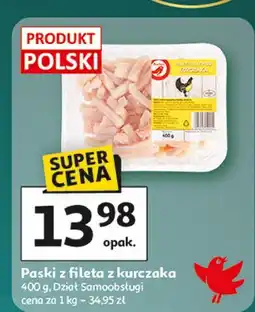 Auchan Filet z piersi kurczaka paski Auchan oferta