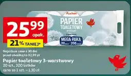 Auchan Papier toaletowy Auchan Różnorodne (Logo Czerwone) oferta