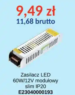 AT Zasilacz LED 60W/12V modułowy slim IP20 oferta