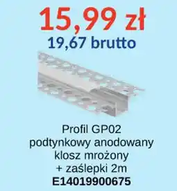AT Profil GP02 podtynkowy anodowany oferta