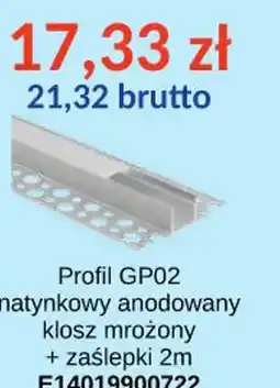 AT Profil GP02 natynkowy anodowany klosz mrożony oferta